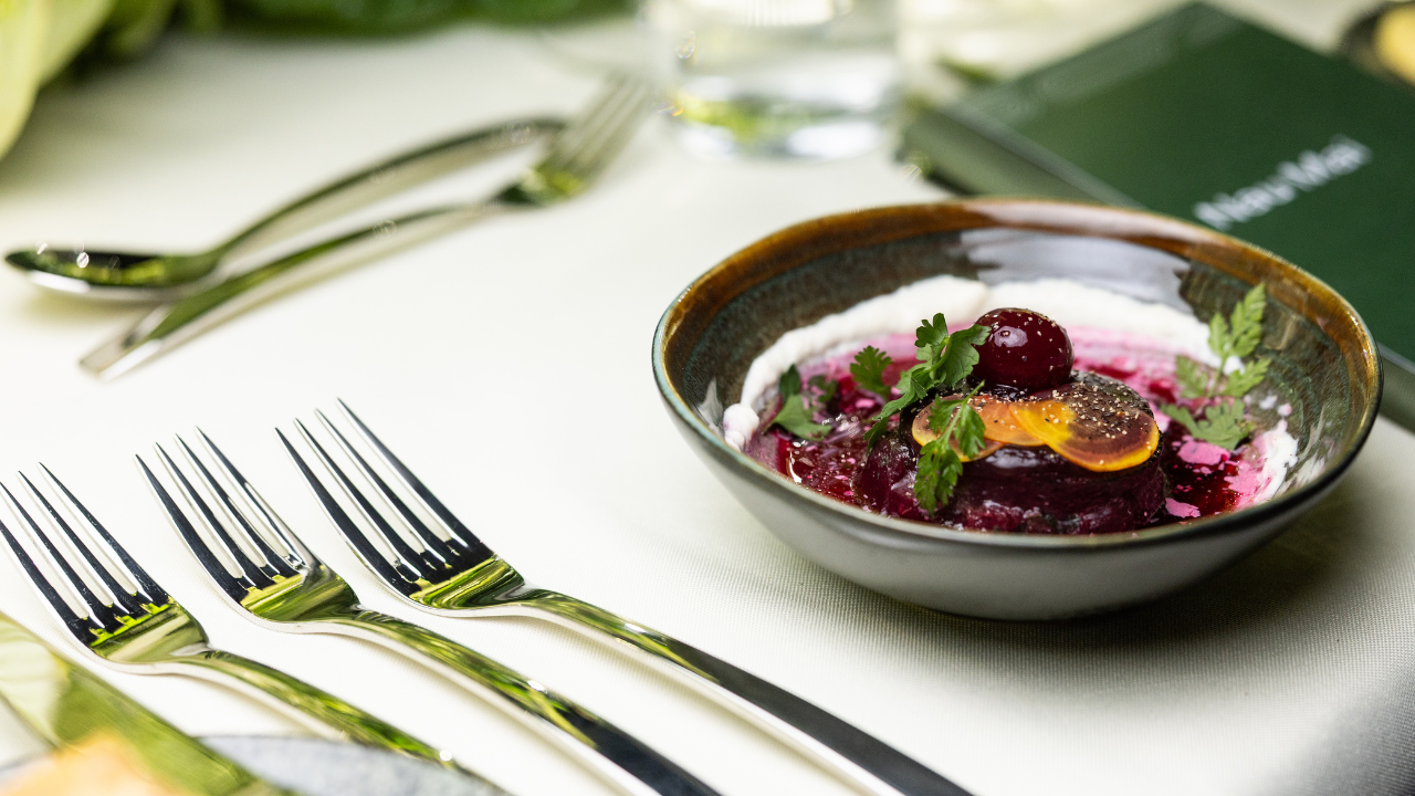 Beetroot terrine at NZICC