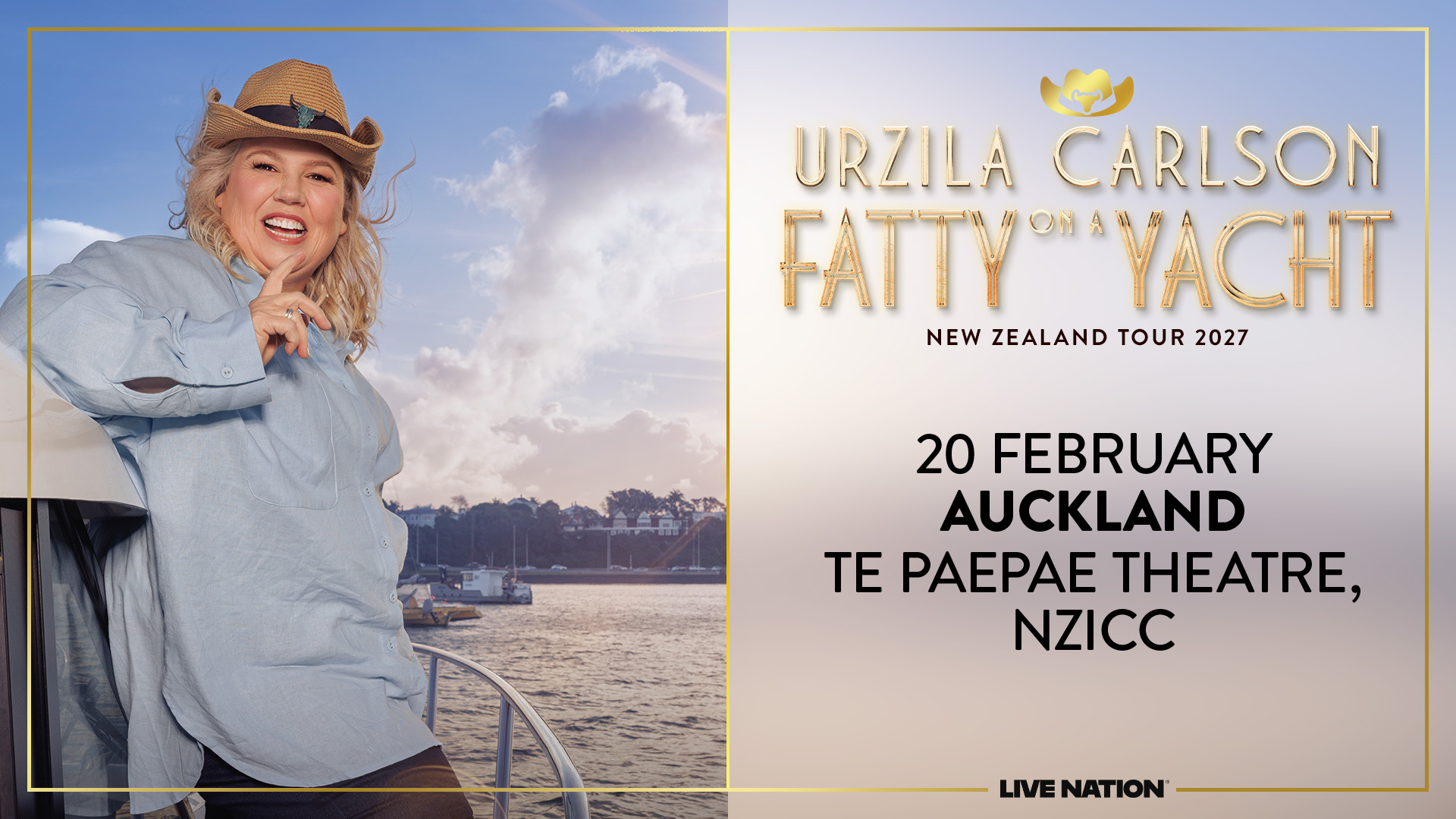 Urzila Carlson - Fatty On A Yacht Aotearoa Tour 2027 at NZICC Te Paepae Theatre