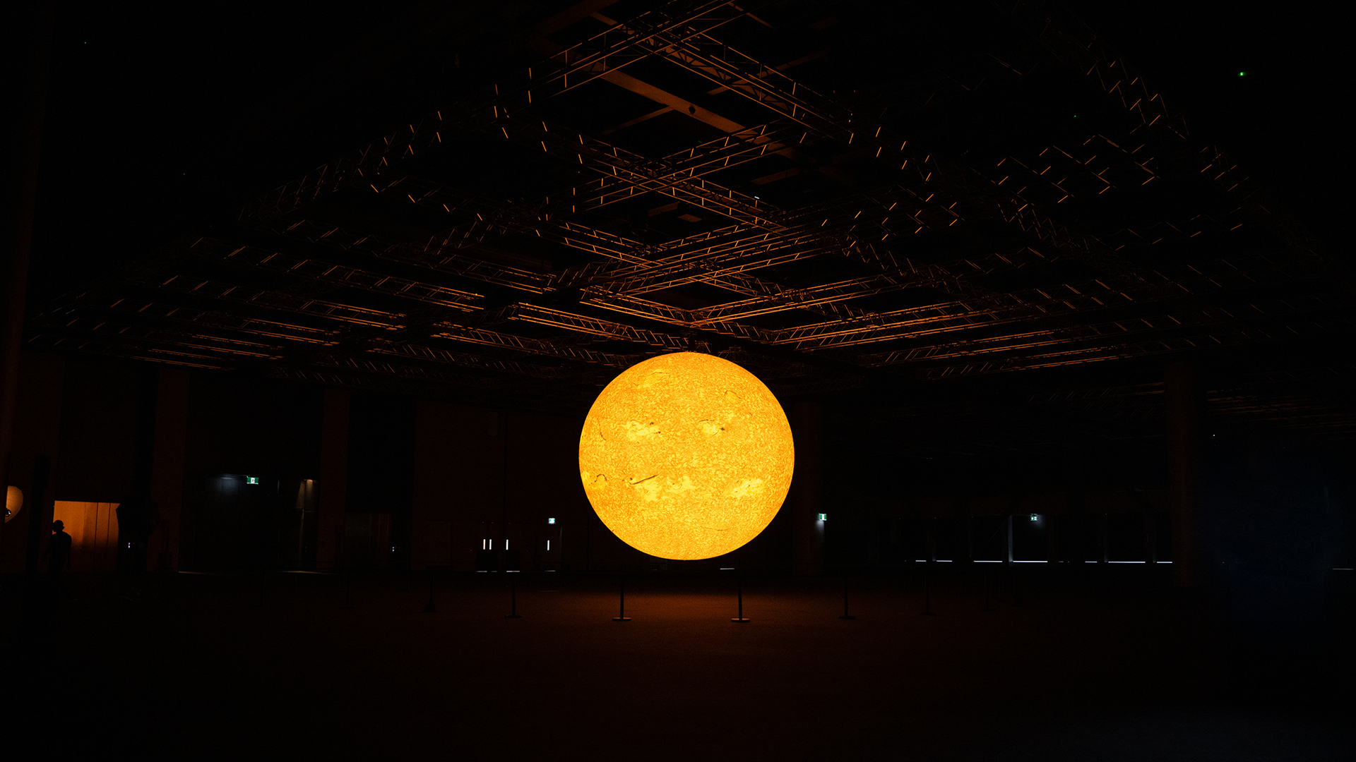 Helios a six-metre sun sculpture by British artist Luke Jerram at NZICC