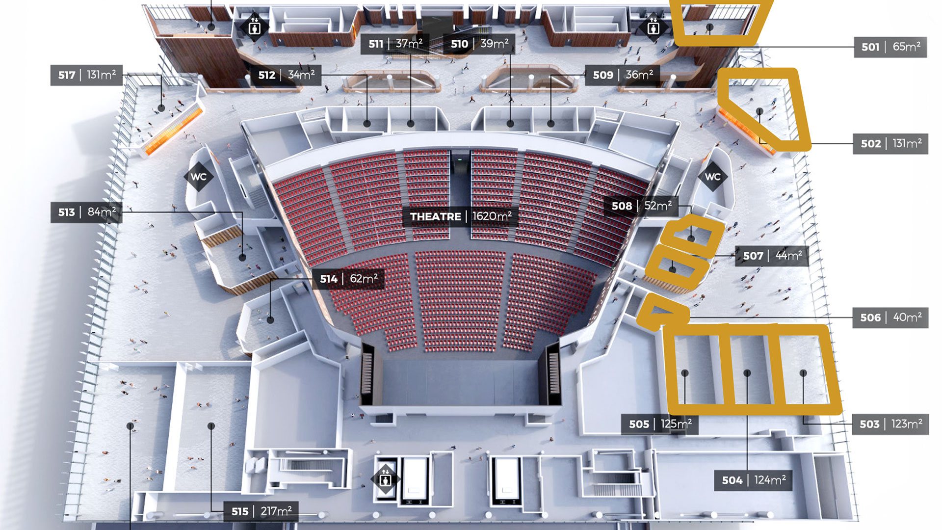 Venue map of NZICC Auckland, showing layout and key areas for your conference.
