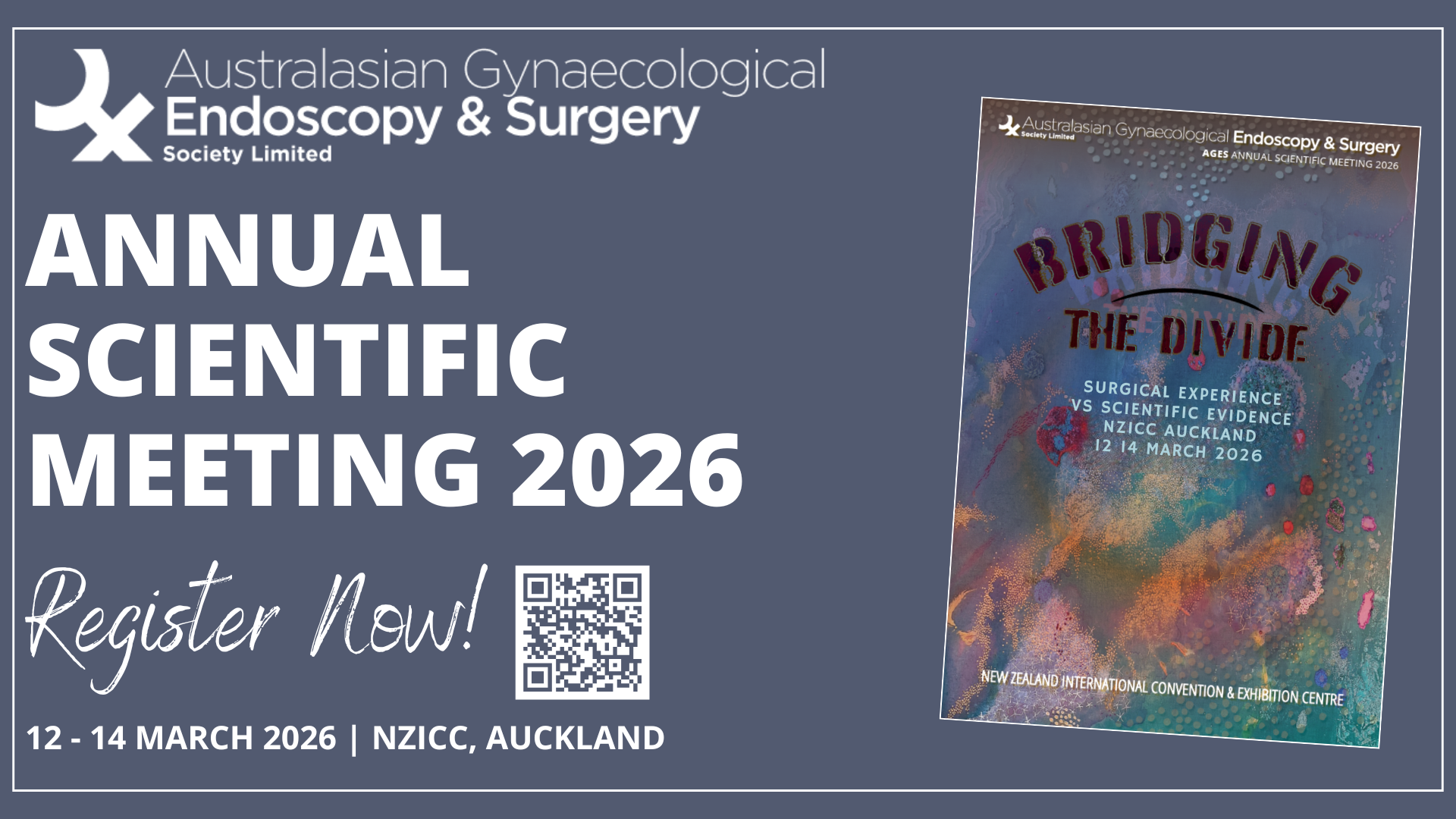 AGES XXXVI Annual Scientific Meeting 2026 at NZICC
