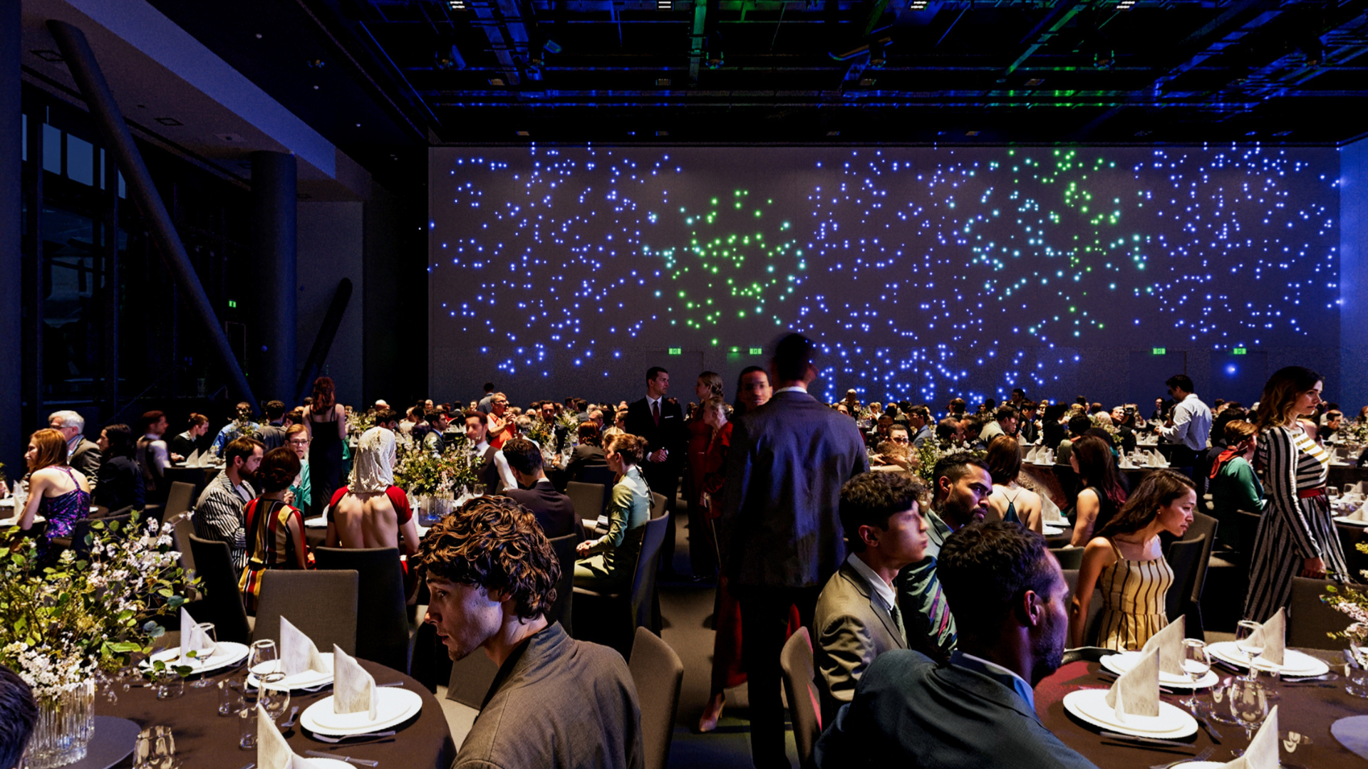 Ariki Hall gala dinner and banquet setup